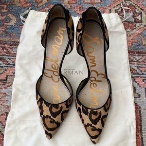 Sam Edelman Leopard D’Orsay Pumps - Size 7